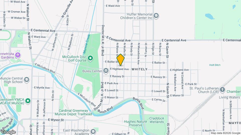 1414 E Highland Ave Map and Location Details