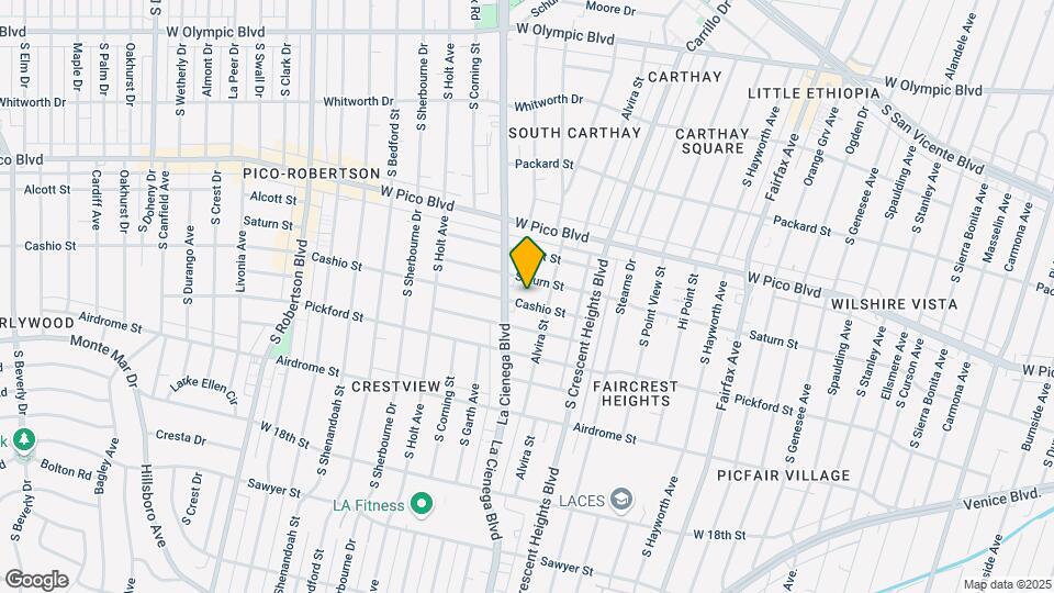 6125 Cashio St, Unit 1 Map and Location Details