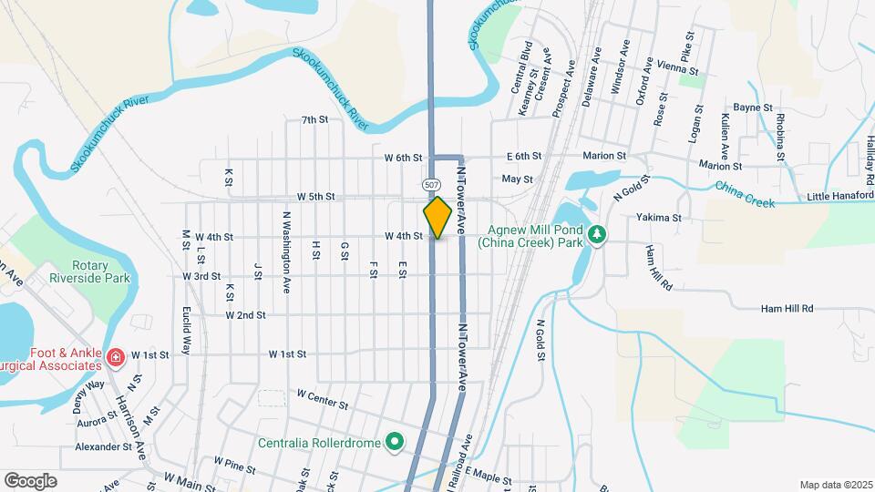 922 N Pearl St Map and Location Details