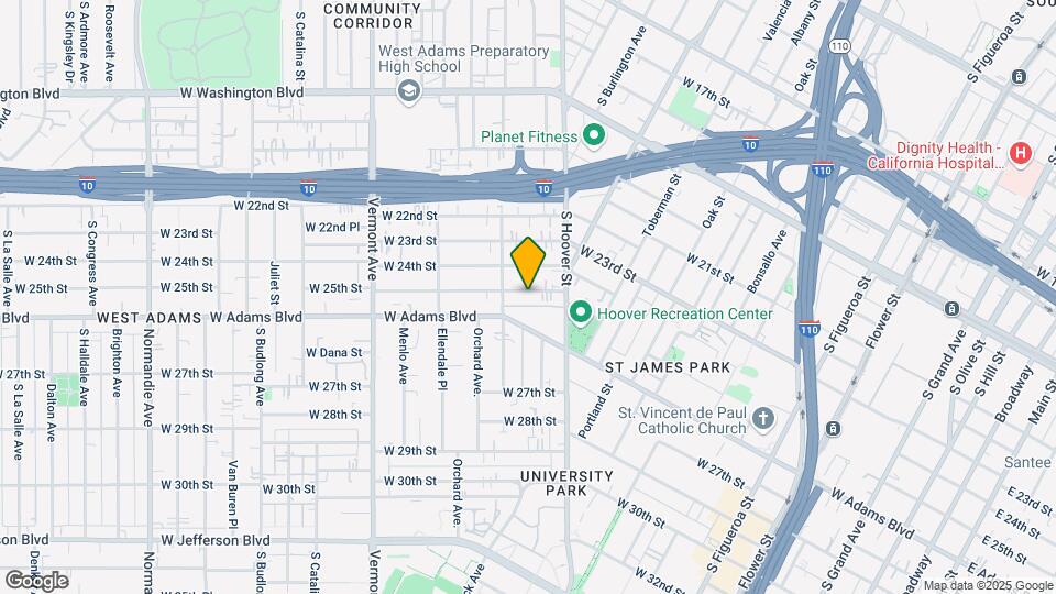 1156 W 25th St Map and Location Details