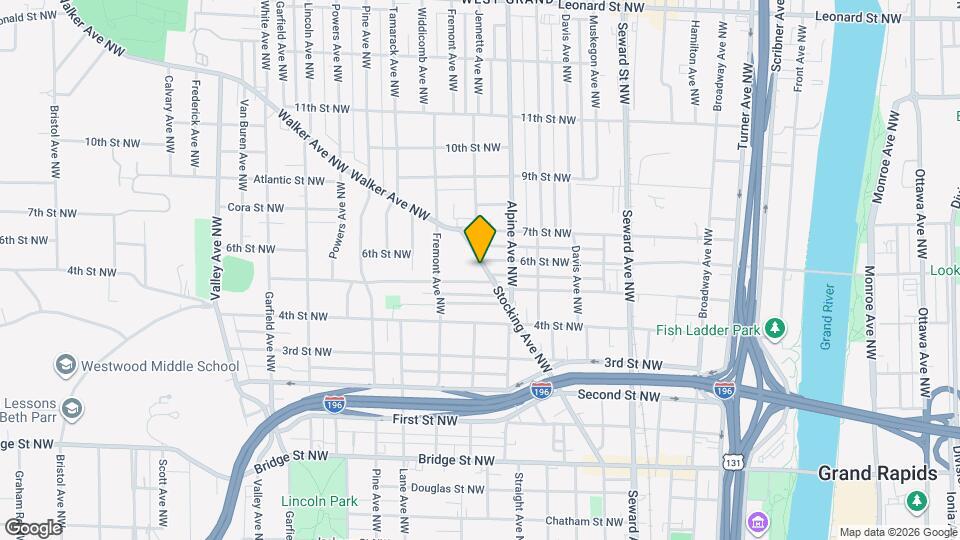 723 Stocking Ave NW Map and Location Details