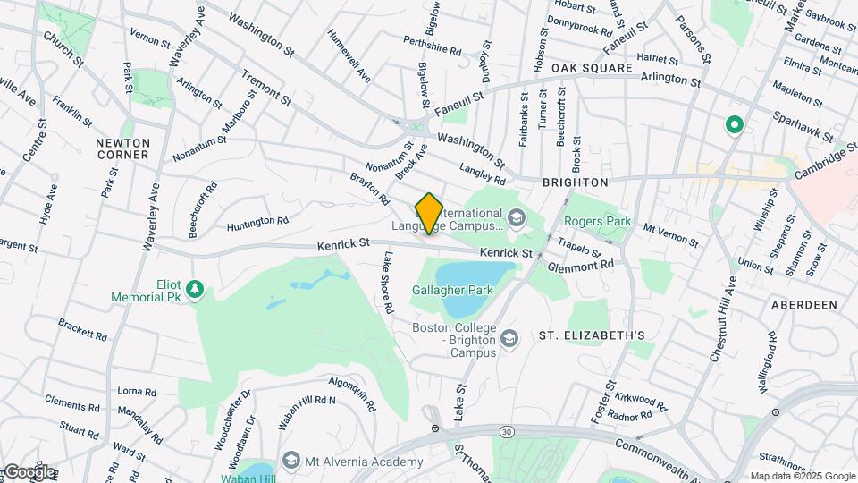 119 Kenrick St, Unit 5 Map and Location Details