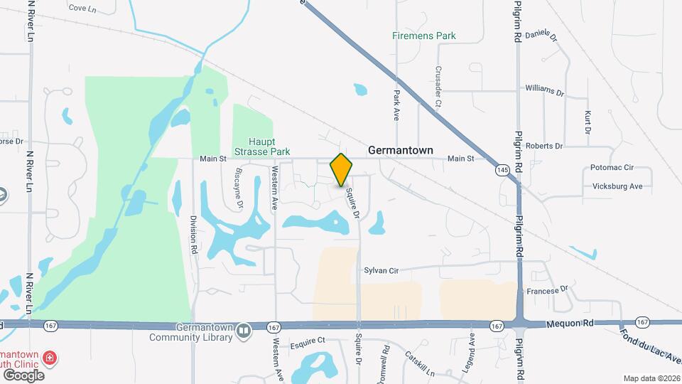 W164N11511-N11511 Squire Ct Map and Location Details