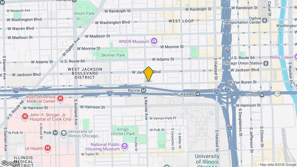 1154 W Van Buren St Mapa y Detalles de la Ubicación