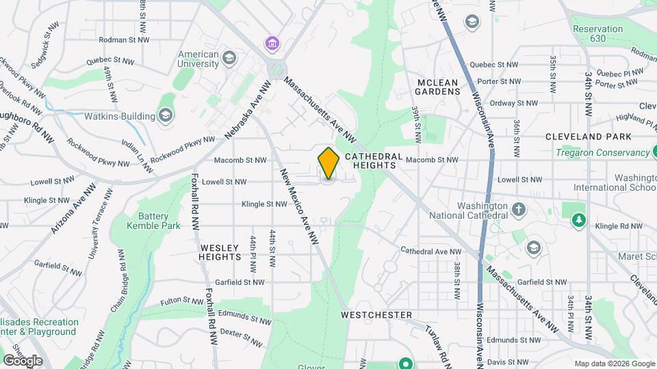 3221 Sutton Pl NW Map and Location Details