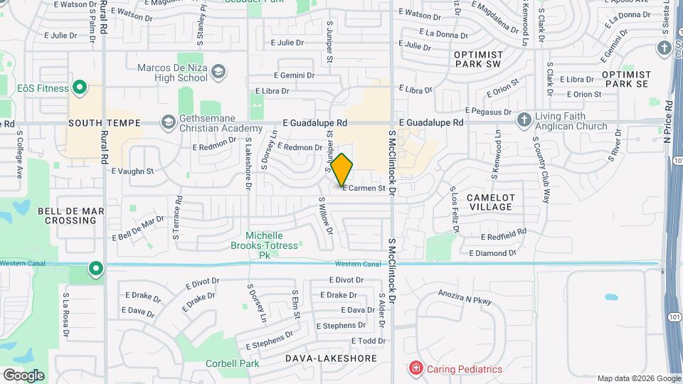 1625 E Carmen St Map and Location Details