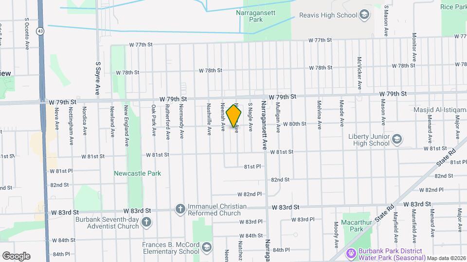 8008 Natchez Ave Mapa y Detalles de la Ubicación
