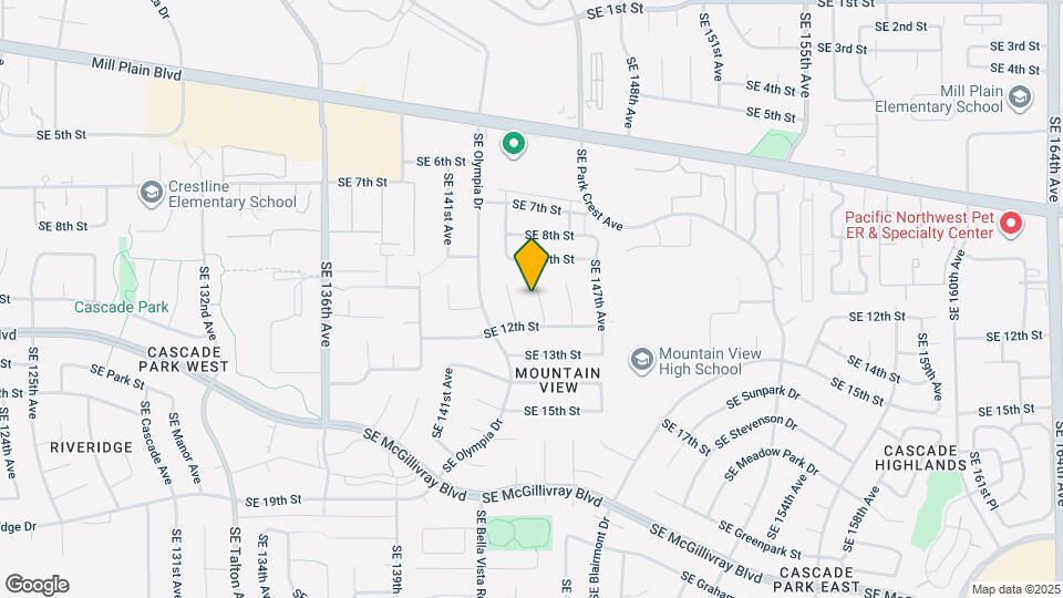 1102 SE 145th Ct Map and Location Details