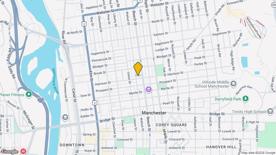 126 Harrison St Map and Location Details