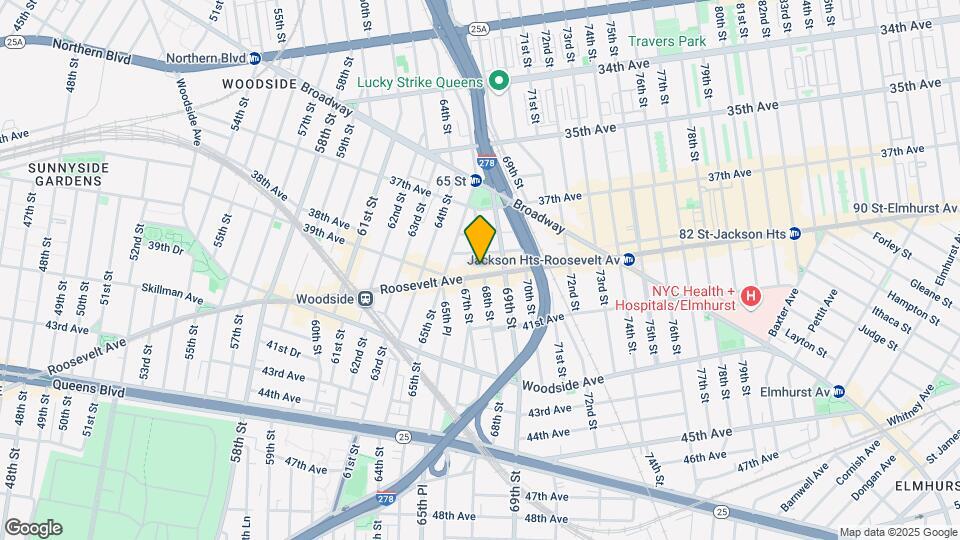 67-19 Roosevelt Ave Map and Location Details