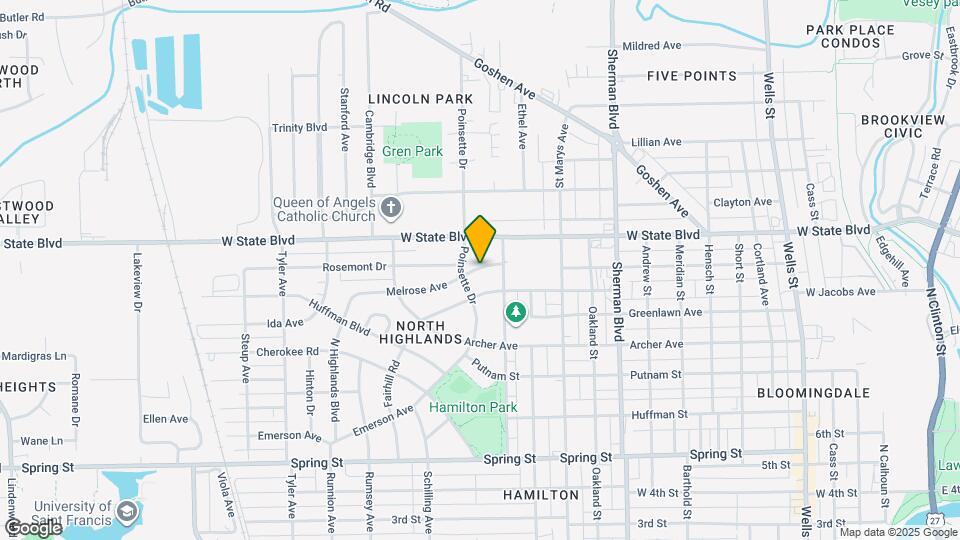 1329 Melrose Ave Map and Location Details