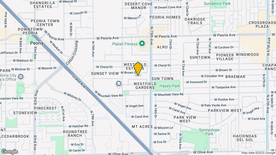 7554 W Cinnabar Ave Map and Location Details