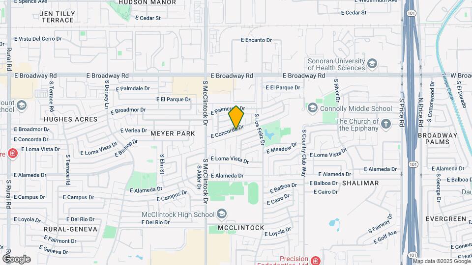 1839 E Concorda Dr Map and Location Details