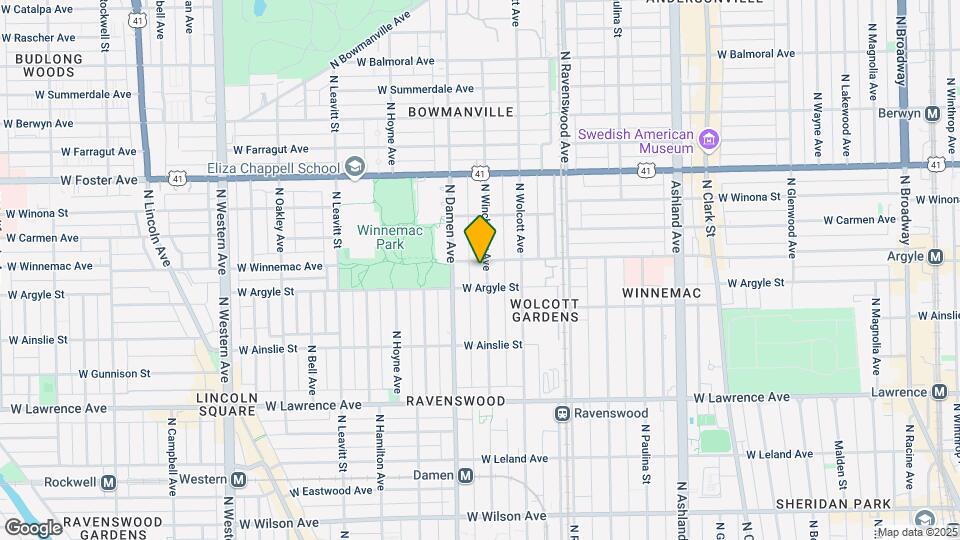 5016 N Winchester Ave Map and Location Details