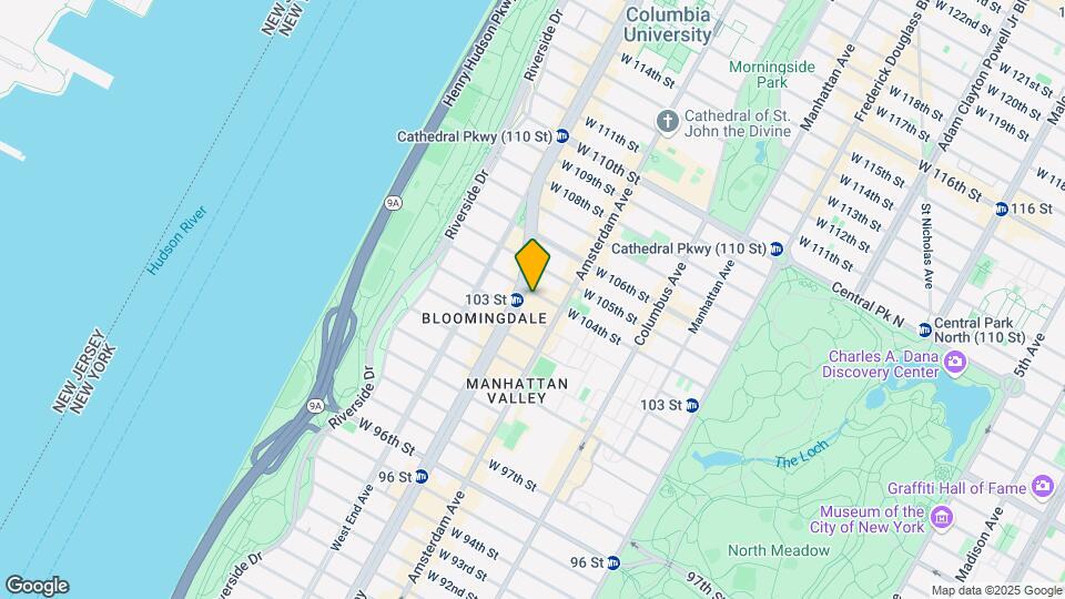 224 W 104th St Mapa y Detalles de la Ubicación
