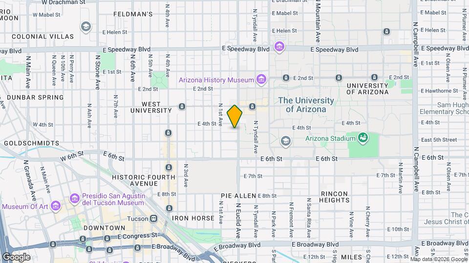 627 N Euclid Ave Map and Location Details