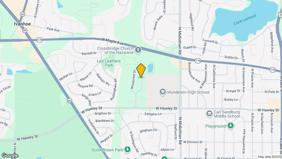610 Woodhaven Dr Map and Location Details