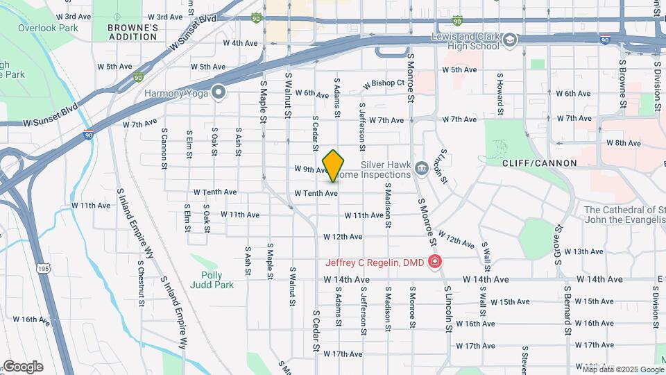 1304 W 10th Ave Map and Location Details