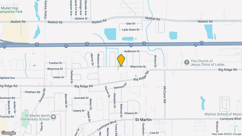 15601 Waycross Dr Map and Location Details