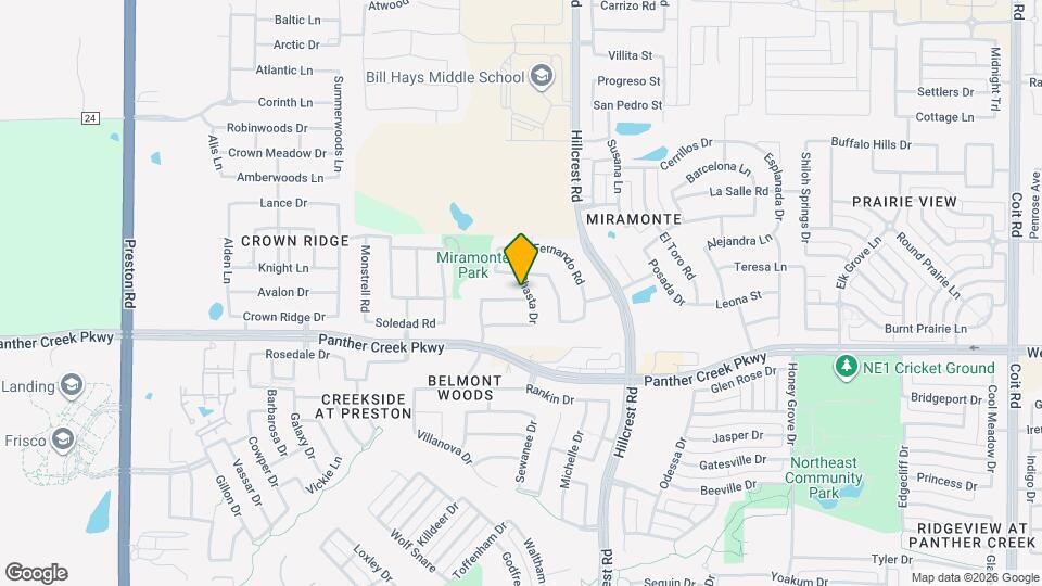 10668 Capistrano Rd Map and Location Details