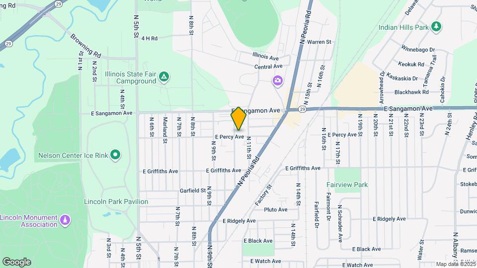 1007 E Percy Ave Map and Location Details