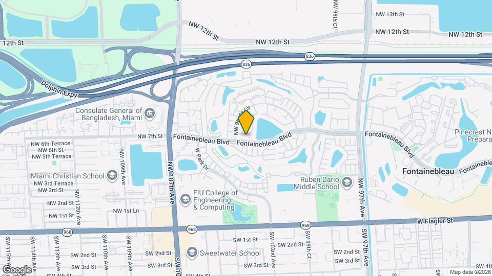 10221 Fontainebleau Blvd, Unit 203 Mapa y Detalles de la Ubicación