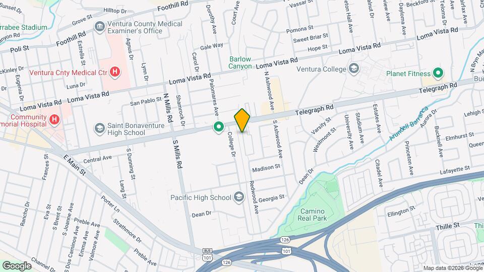 61 Redwood Ave Map and Location Details