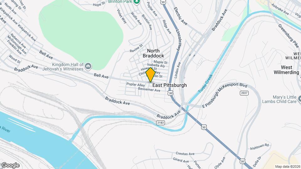 504 Center St Map and Location Details