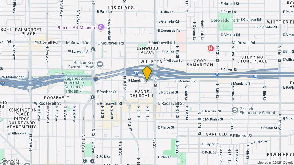 540 E Ames Pl Map and Location Details