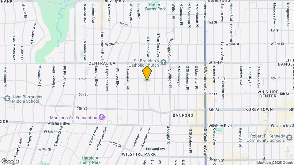 421 S Norton Ave Map and Location Details