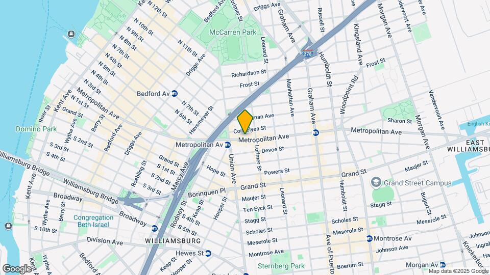 557 Metropolitan Ave Map and Location Details