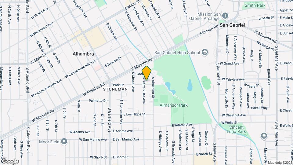 620 S Sierra Vista Ave Map and Location Details