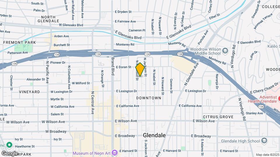 508 N Kenwood St Map and Location Details