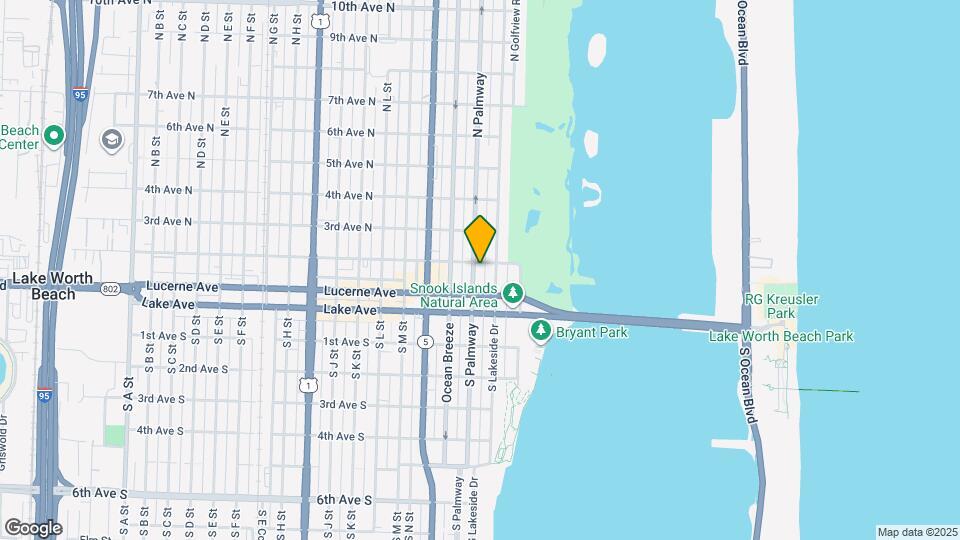 126 N Palmway Map and Location Details