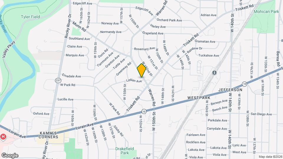 3614 Warren Rd Map and Location Details