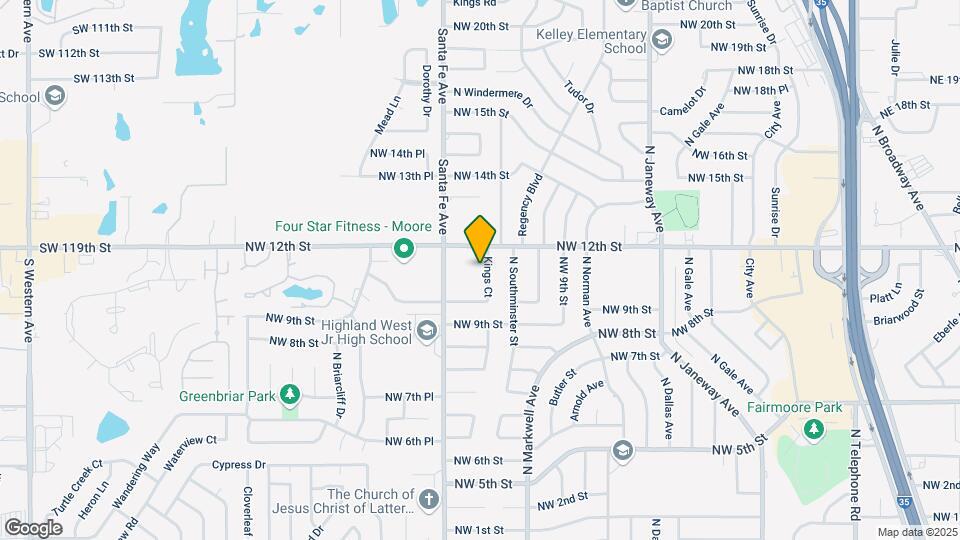1201 Kings Ct Map and Location Details