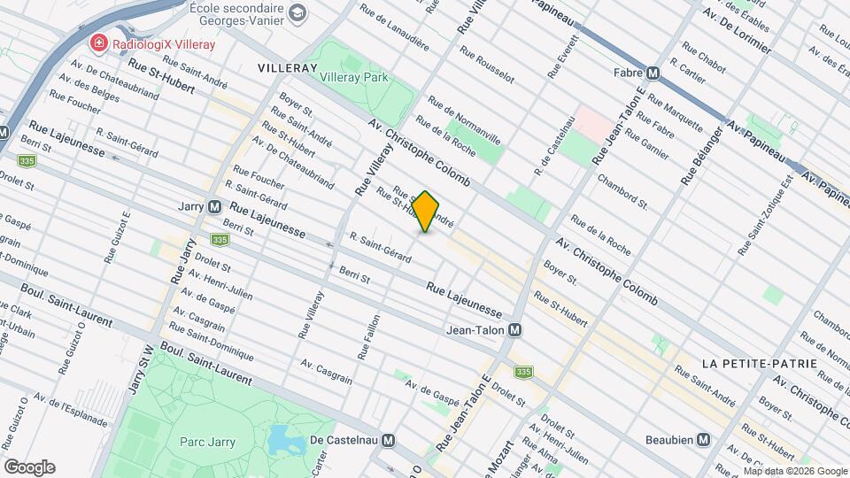 7489 De Châteaubriand Av Map and Location Details