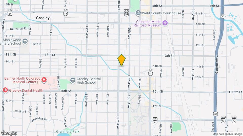 1022 14th St Map and Location Details