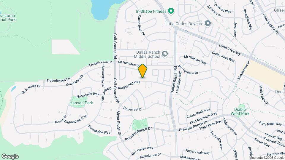 1169 Rockspring Way Map and Location Details