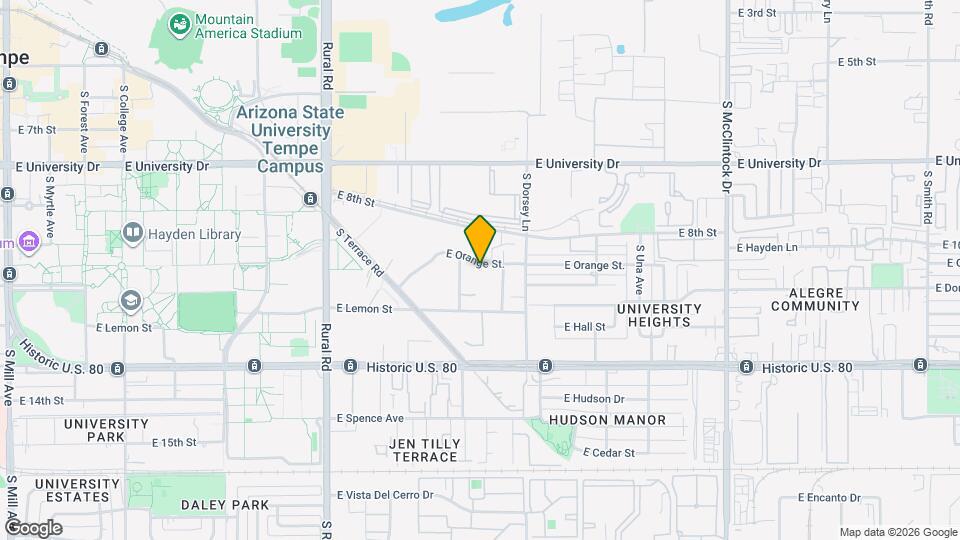 Thrive Tempe Apartments Mapa y Detalles de la Ubicación