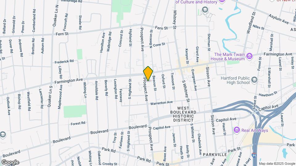 578 Prospect Ave Map and Location Details