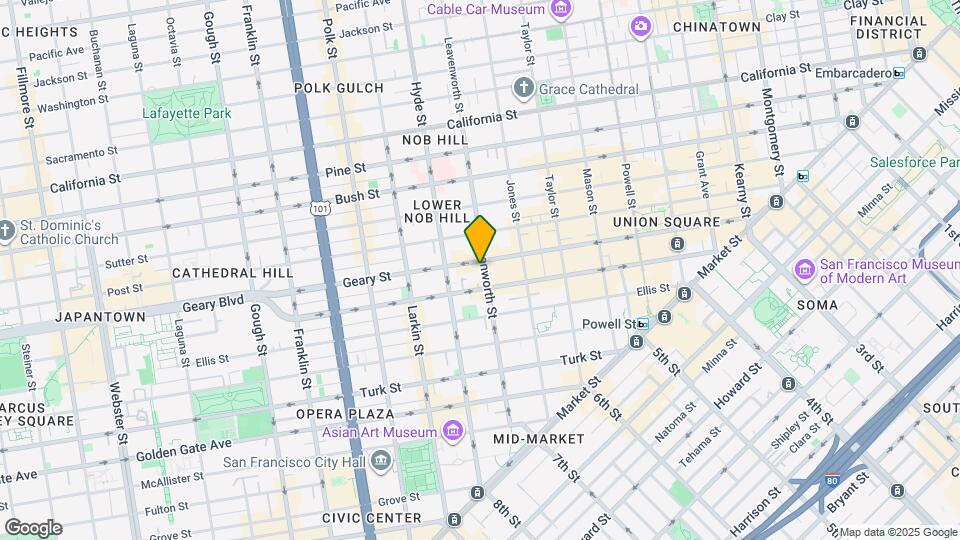 545 Leavenworth St Mapa y Detalles de la Ubicación