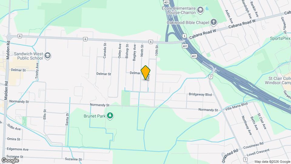 5893 Cady St Map and Location Details