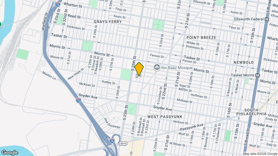 1832 S Ringgold St Map and Location Details