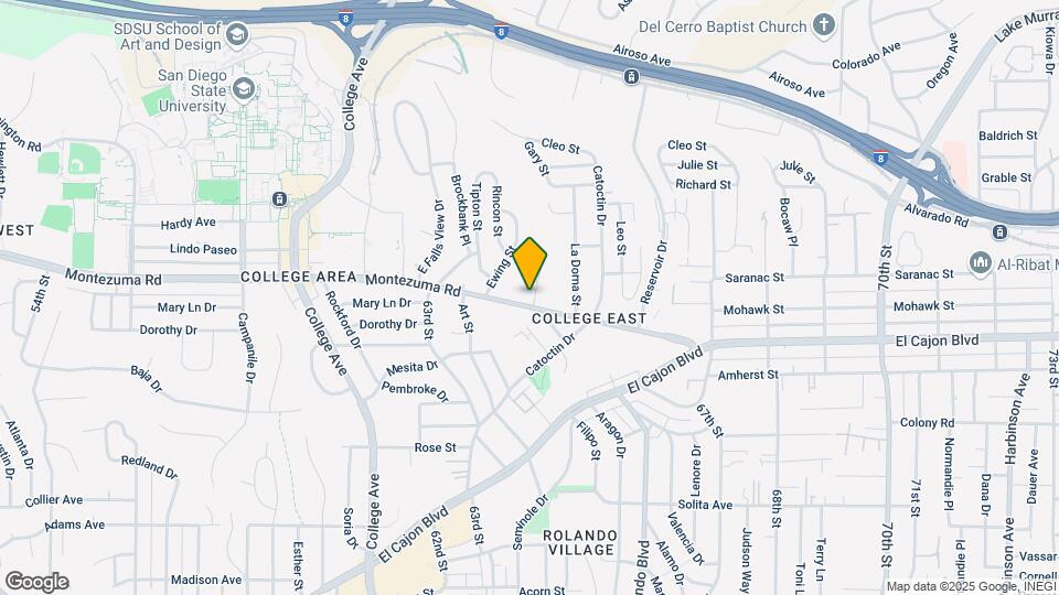 6460 Montezuma Rd Map and Location Details