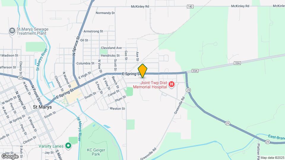 107 S Van St Map and Location Details