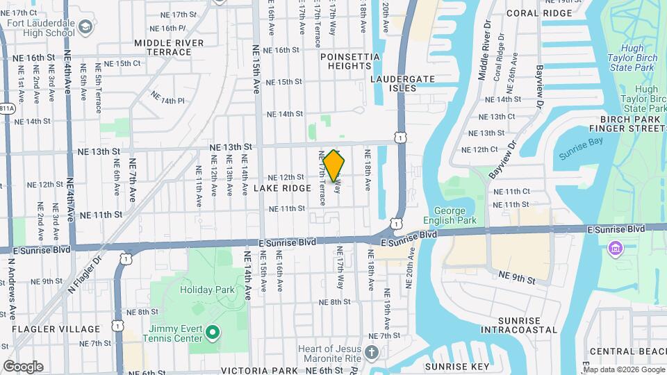 1129 NE 17th Way Map and Location Details