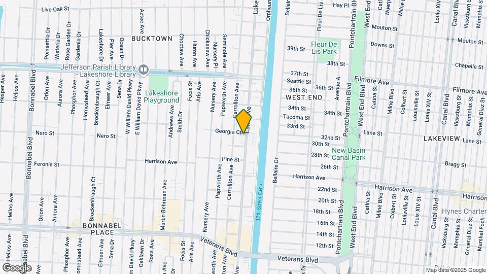 1244 Lake Ave Map and Location Details