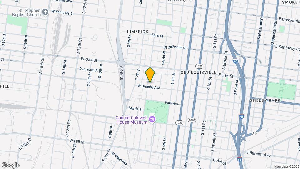 525 W Ormsby Ave Mapa y Detalles de la Ubicación