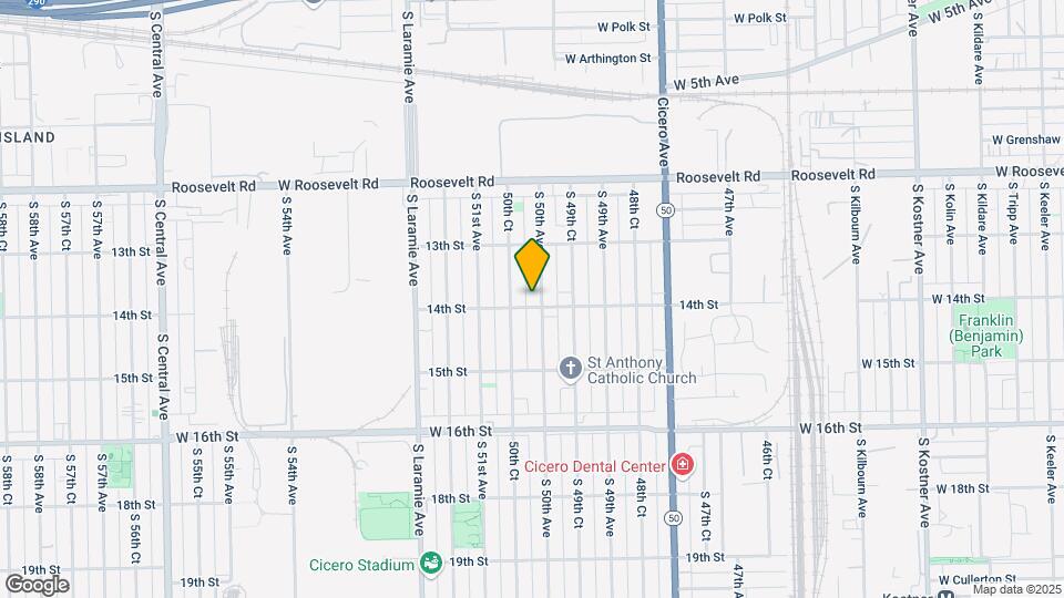 1342 S 50th Ave Map and Location Details